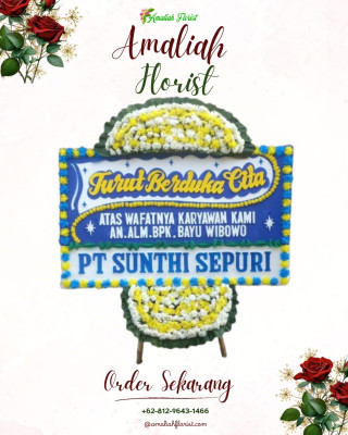 Papan Bunga Duka di Bonatua Lunasi